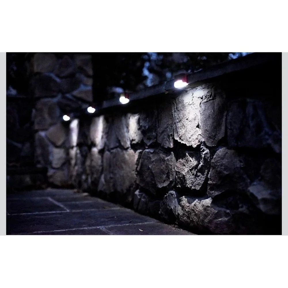 8N29/ Maxsa 47332 Solar-Powered LED Deck and Railing Lights, Auto On/Off